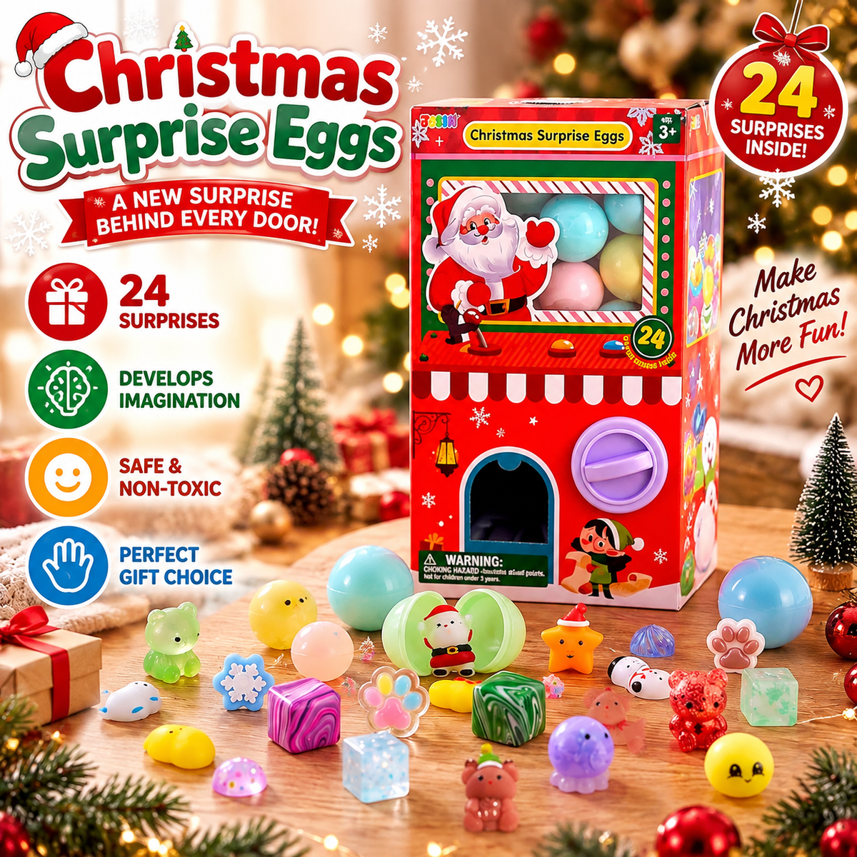 🎁Squishy Capsule Machine Toy, Vending Machine Kids Toy