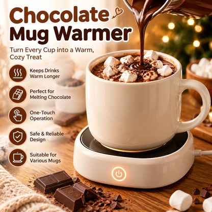 🔥CozyGlow Mug Warmer – Chocolate Melting & Hot Drink Warming