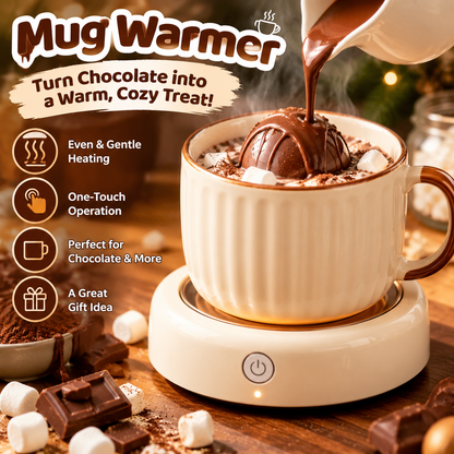 🔥CozyGlow Mug Warmer – Chocolate Melting & Hot Drink Warming