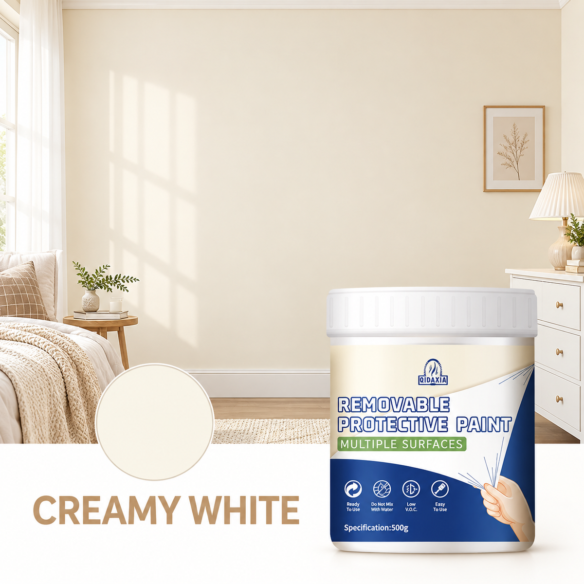 🎨 Peel & Reveal Removable Wall Paint – Change Your Color, Not Your Commitment