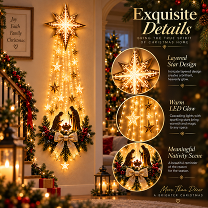 Bethlehem Star Nativity Wall Light ✨ Meaningful Christmas Decor