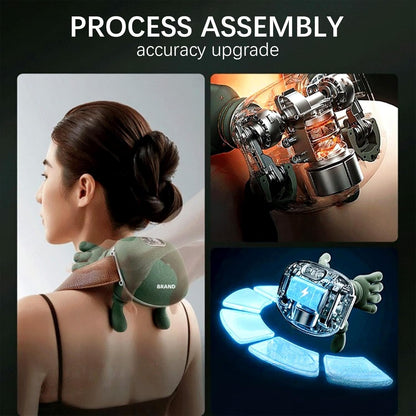 4D Premium Hand-Shape Neck & Shoulder Massager with Soothing Heat