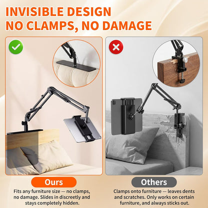 Phone Holder&Tablet Holder for Bed,Overhead Cell Phone Mount