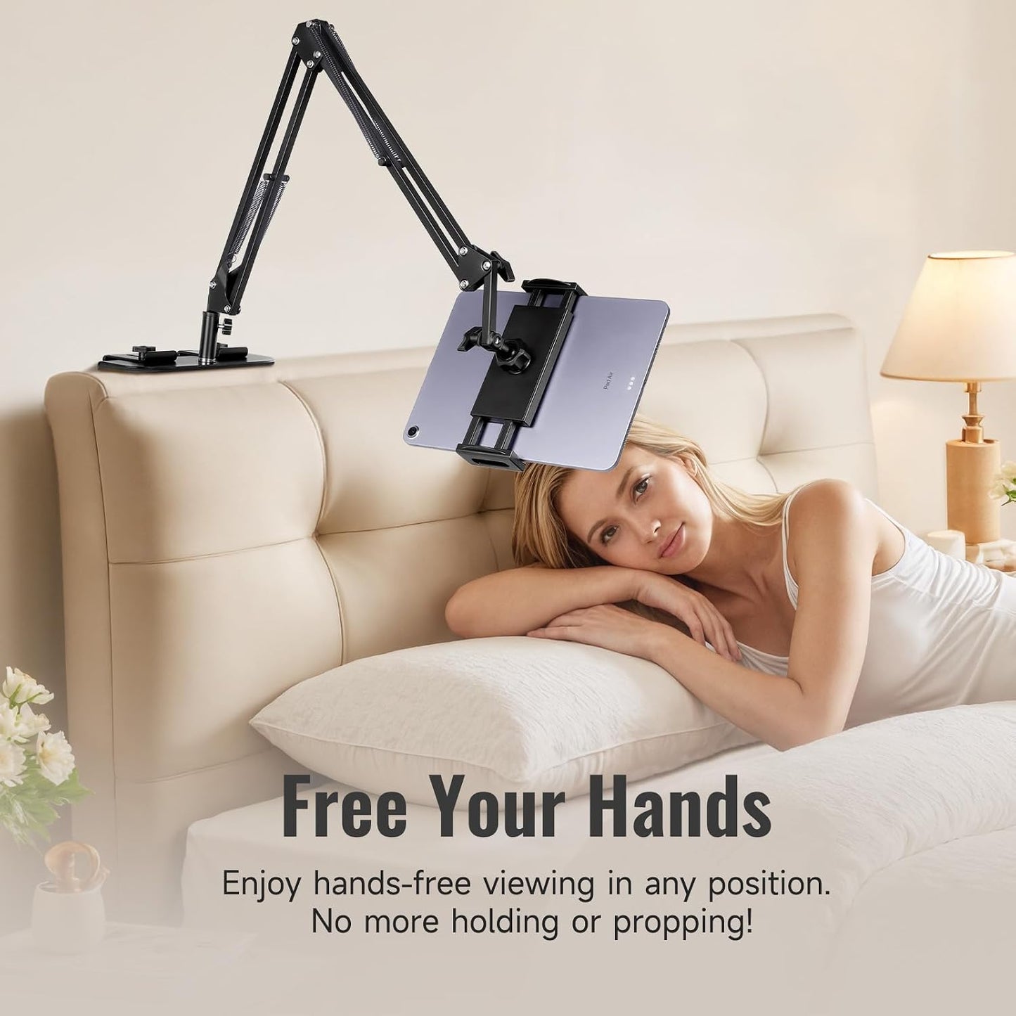 Phone Holder&Tablet Holder for Bed,Overhead Cell Phone Mount