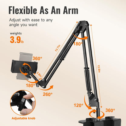 Phone Holder&Tablet Holder for Bed,Overhead Cell Phone Mount
