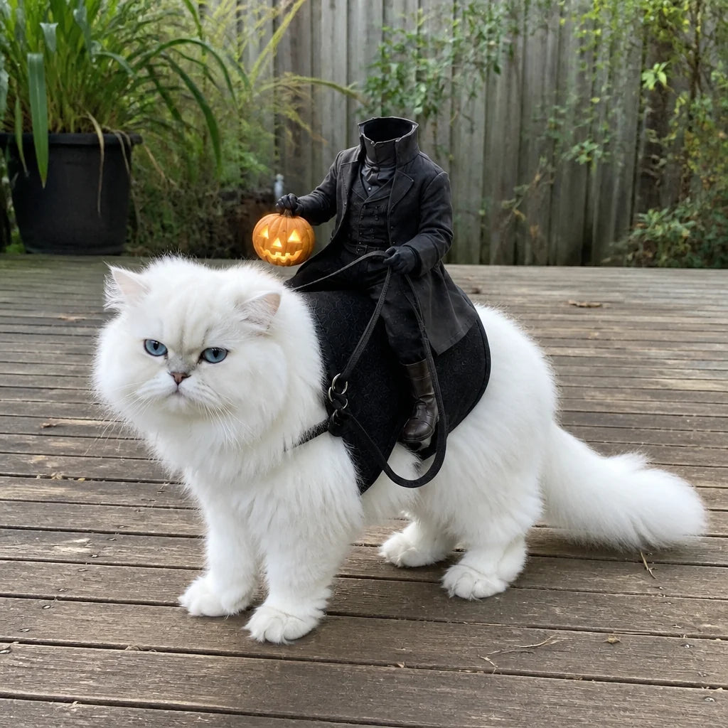 😺The Headless Horseman Rider™ Pet Costume🎃