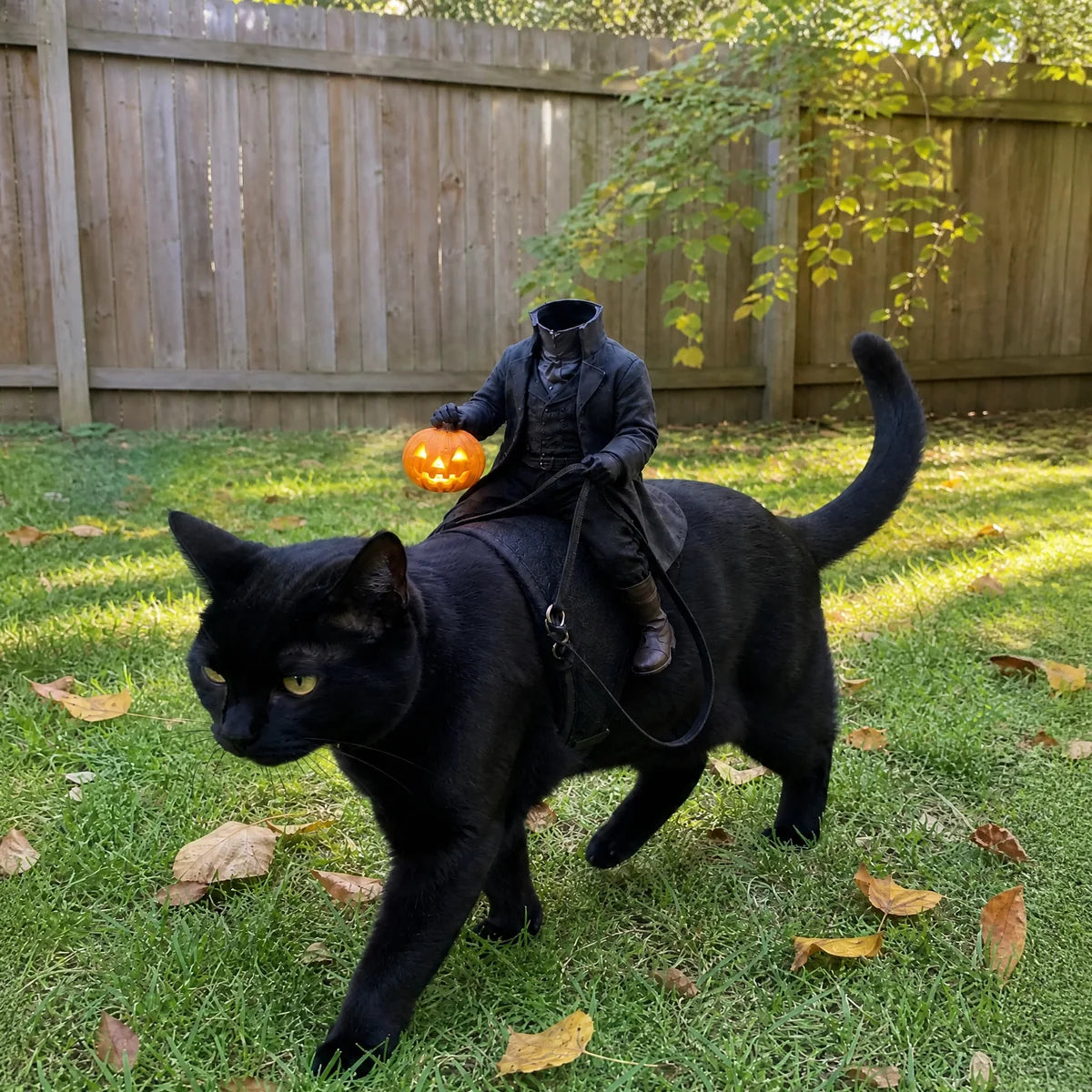 😺The Headless Horseman Rider™ Pet Costume🎃