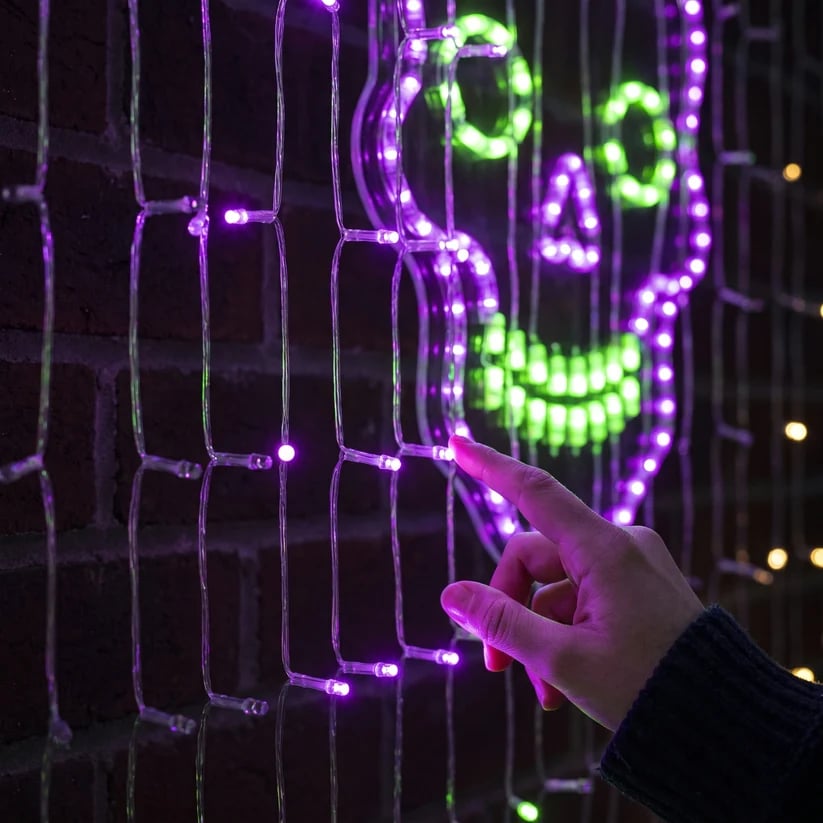 🎄Animated Christmas LED Wall Curtain Lights – Festive Outdoor Display🎅