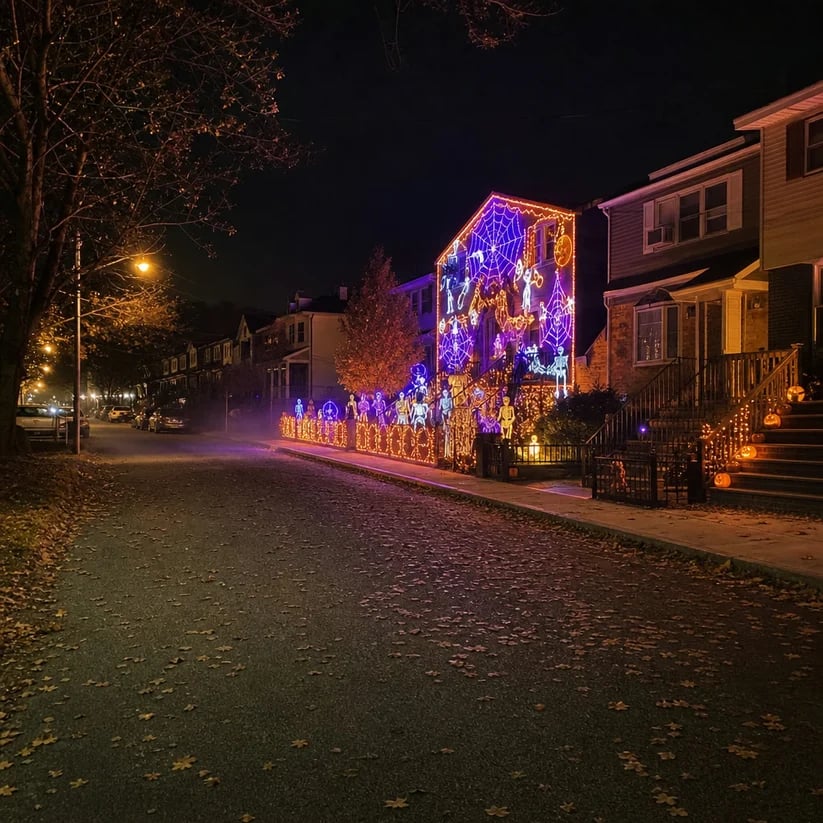 🎄Animated Christmas LED Wall Curtain Lights – Festive Outdoor Display🎅