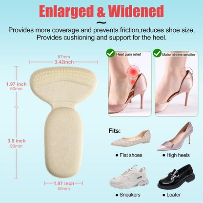2-in-1 Heel Grip & Forefoot Cushion Pads – Softer, More Secure Shoe Fit