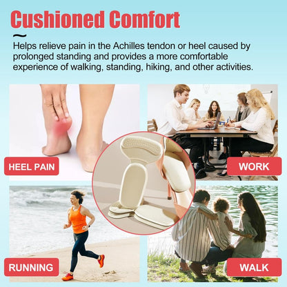 2-in-1 Heel Grip & Forefoot Cushion Pads – Softer, More Secure Shoe Fit