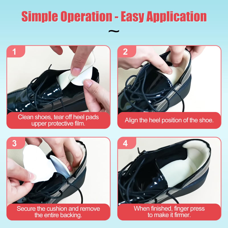 2-in-1 Heel Grip & Forefoot Cushion Pads – Softer, More Secure Shoe Fit