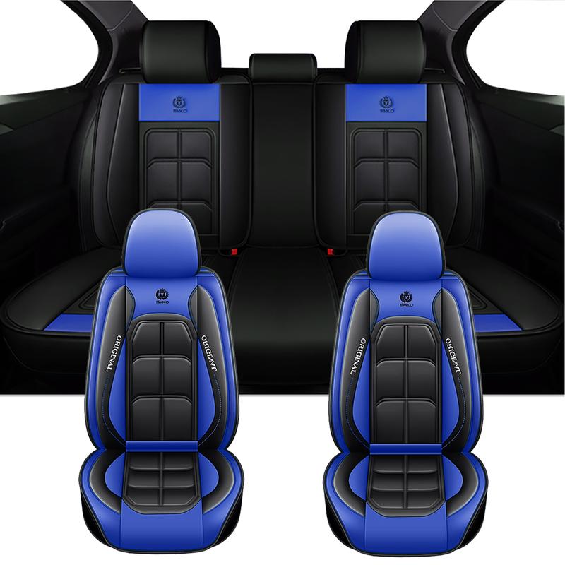 🚗 5-Seater Universal Leather Car Seat Cover Set