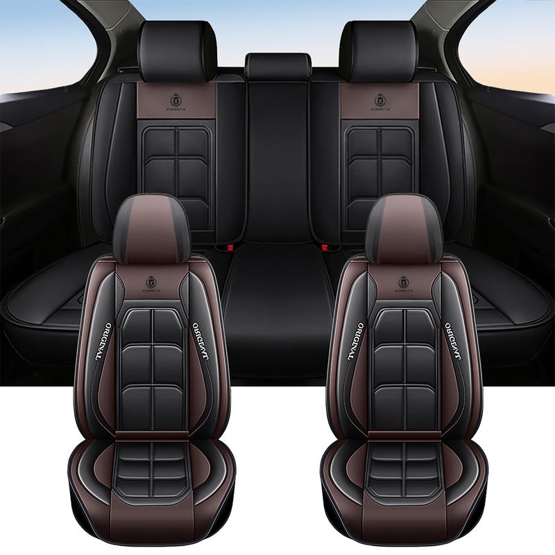 🚗 5-Seater Universal Leather Car Seat Cover Set