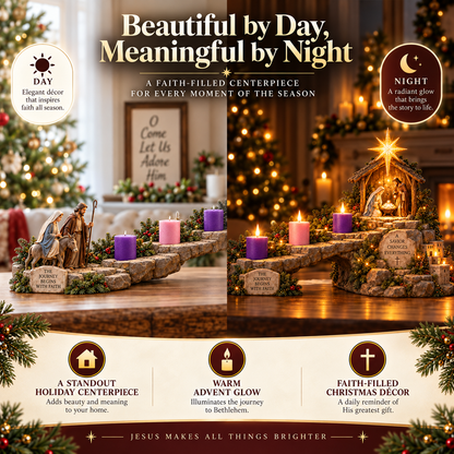 🌟 Journey to Bethlehem Advent Nativity Light Display