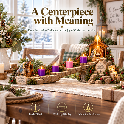 🌟 Journey to Bethlehem Advent Nativity Light Display