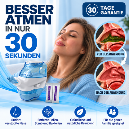 💧 Electric Nasal Rinse Device | Easy Saline Rinse Routine