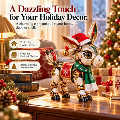 🎄 2-in-1 Christmas Donkey Transforming Egg – Festive Mechanical Collectible Figure