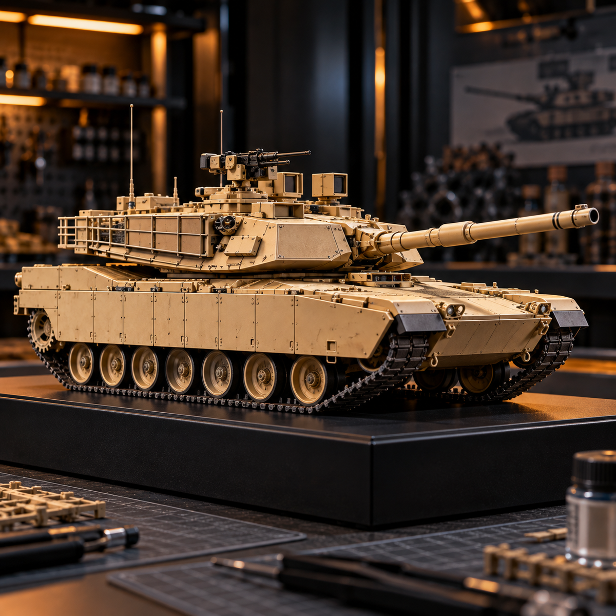 M1A1 Abrams Tank Model Kit – Build Your Own Military Legend