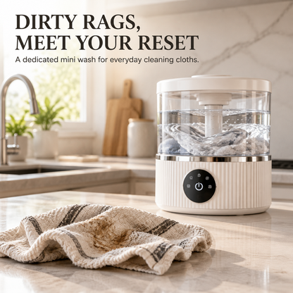 🧺✨ LuneaClean Mini Express Washer – Compact Washing Machine for Cleaning Cloths & Small Delicates