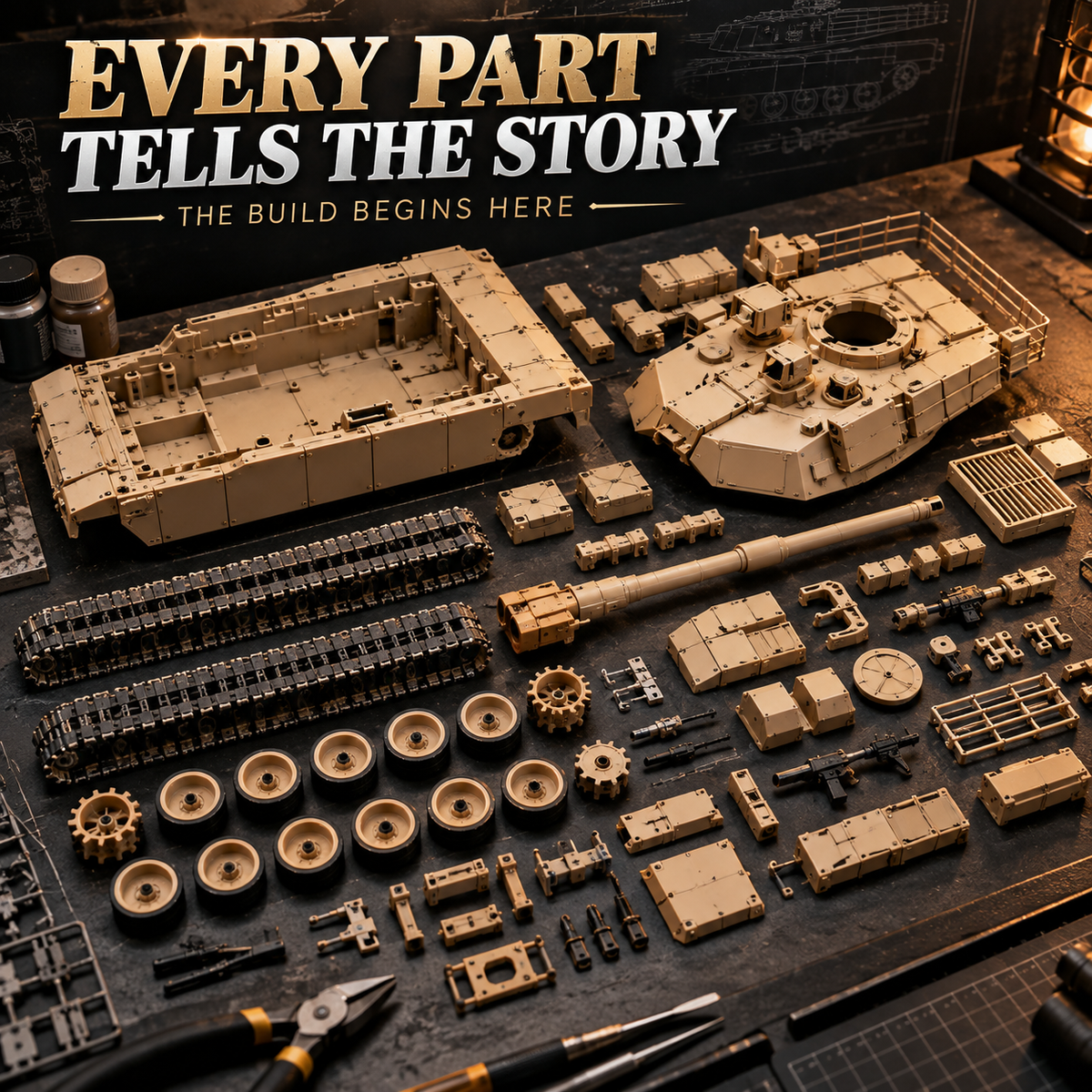 M1A1 Abrams Tank Model Kit – Build Your Own Military Legend
