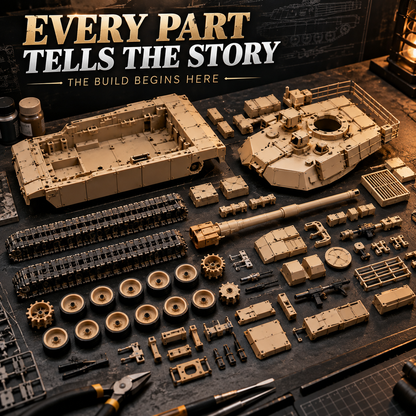 M1A1 Abrams Tank Model Kit – Build Your Own Military Legend