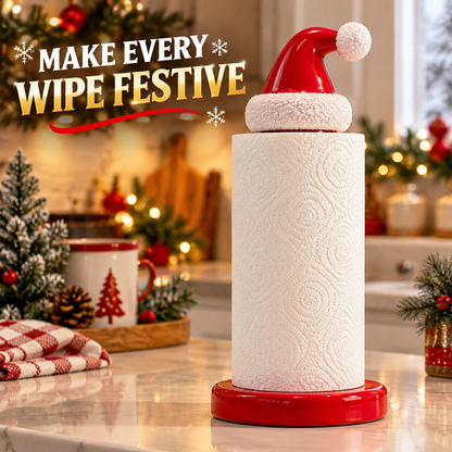 🎅 Santa Hat Christmas Paper Towel Holder | Festive Holiday Kitchen Decor 🎄