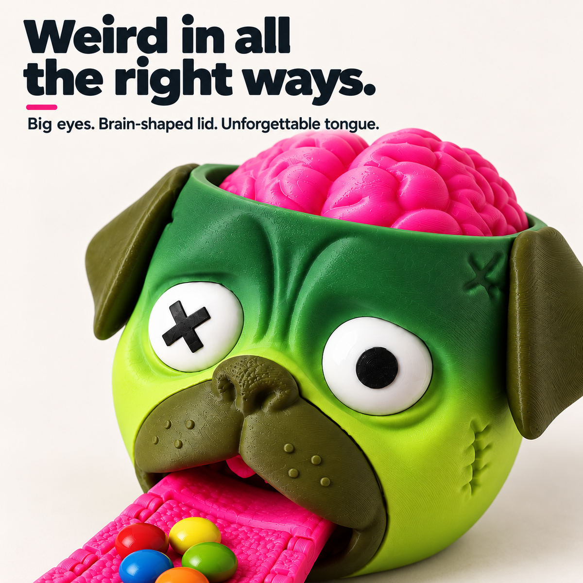 🔥LAST DAY 50% OFF - Zombie Pug Candy Dispenser