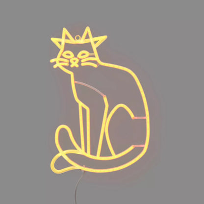 🐱✨Halloween LED Lit Faux Neon Animated Cat - Hyde and EEK!