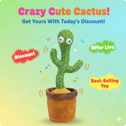 🌵 Dancing Talking Cactus Toy – Sings, Repeats & Dances for Endless Fun!