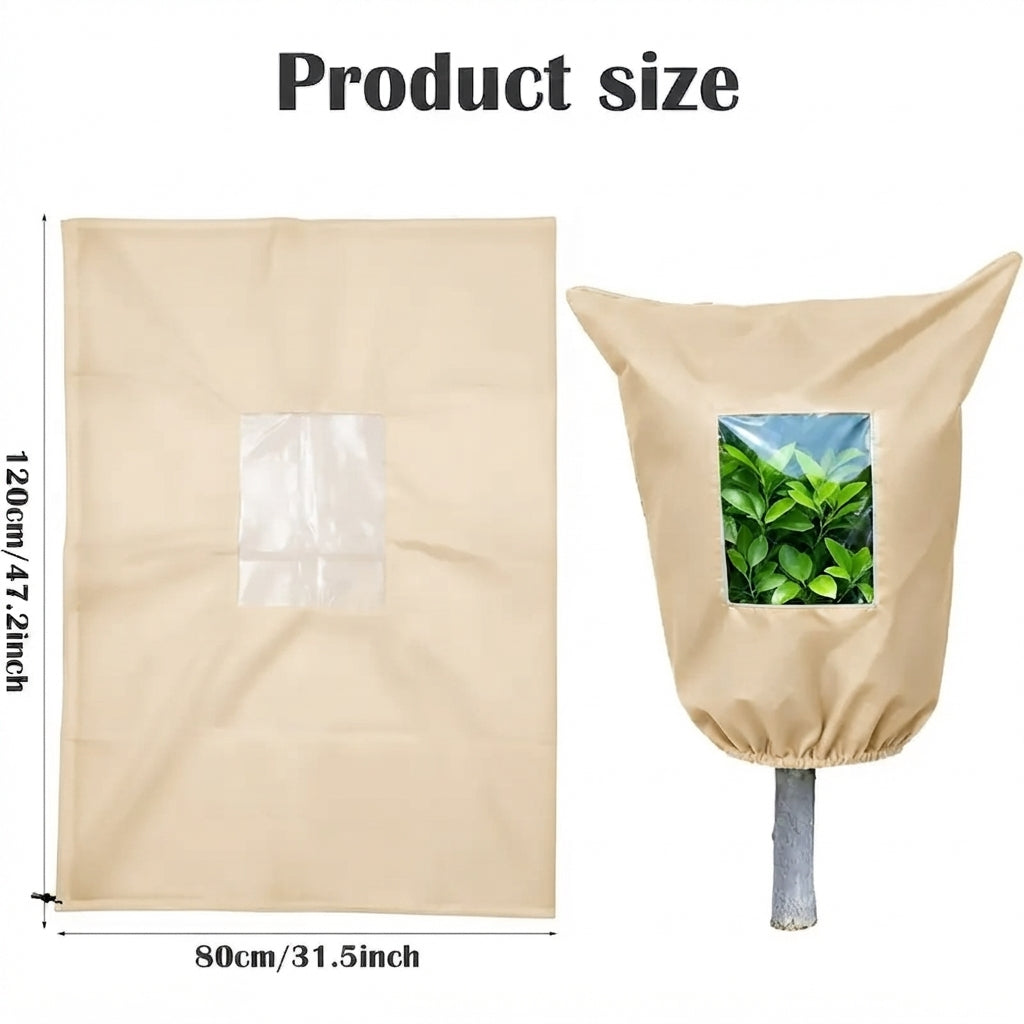 Frost in the Forecast? ❄️ Reusable Plant Protection Cover with Clear Window