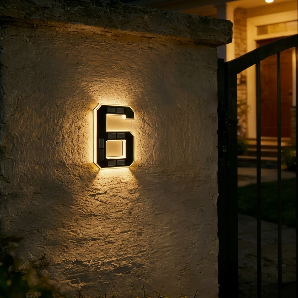 Make Your Home Easy to Find ✨ Solar LED House Numbers