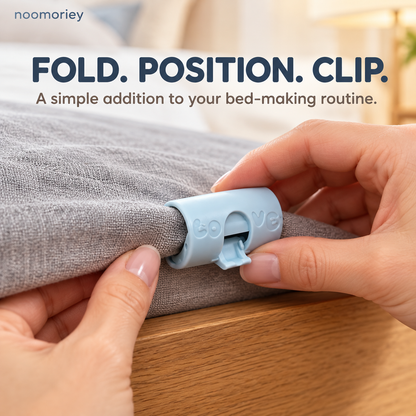 🛏️ Bed Sheet Holder Clips – Easy-Lock Fasteners for Neater, Stay-in-Place Bedding ✨