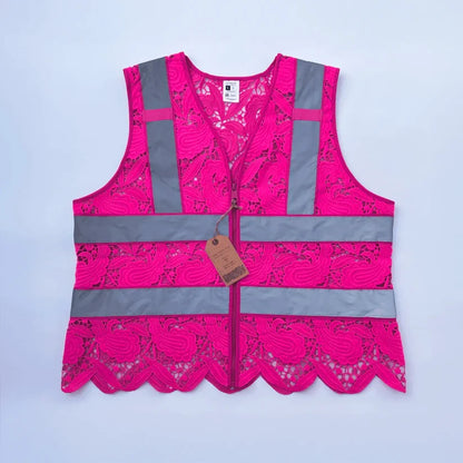 💚 Lace Safety Vest | Stylish Hi-Vis Workwear