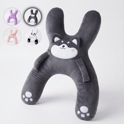 Kids X-Shaped Travel Hug Pillow 🧸 Cozy Car Nap Buddy