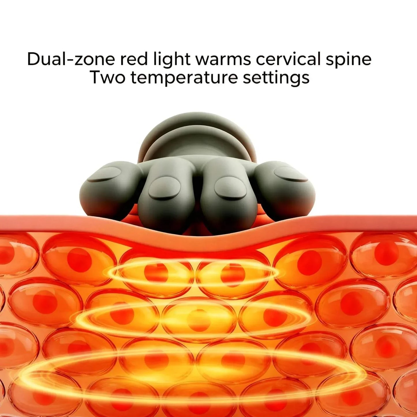 4D Premium Hand-Shape Neck & Shoulder Massager with Soothing Heat