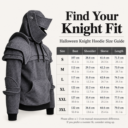 ⚔️ Become the Knight™ Armor-Inspired Hoodie – Medieval Fantasy Style for Everyday Wear
