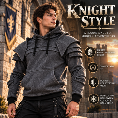 ⚔️ Become the Knight™ Armor-Inspired Hoodie – Medieval Fantasy Style for Everyday Wear