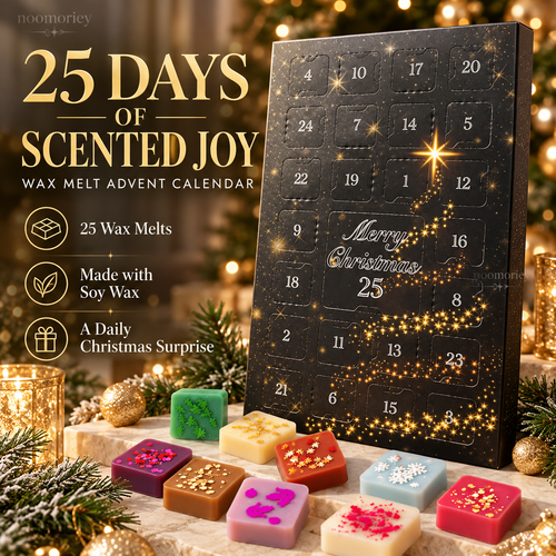 ⏰Only 50 Left!!!🚨—Available While Supplies Last.🎄 25-Day Luxury Wax Melt Advent Calendar – Scented Soy Wax Surprises for Cozy Christmas Moments 🎁
