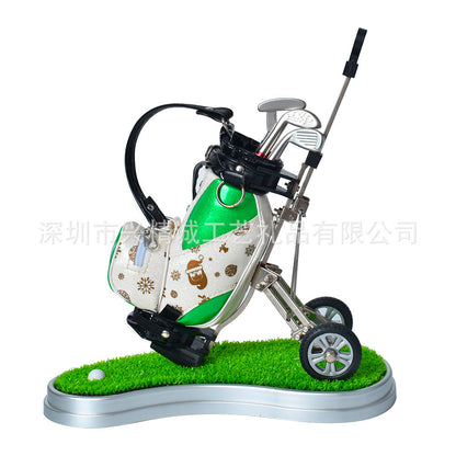 ⛳Golf Pen Holder + 3-Pen Set🏌️‍♂️Elevate Your Office Desk – A Hole-in-One for Style & Function