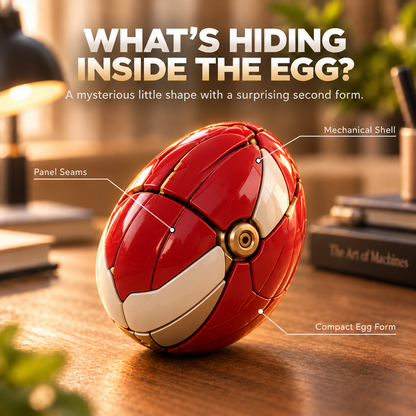 🐦 2-in-1 Transforming Hummingbird Egg – Mechanical Bird Figure