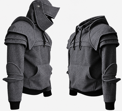 ⚔️ Become the Knight™ Armor-Inspired Hoodie – Medieval Fantasy Style for Everyday Wear