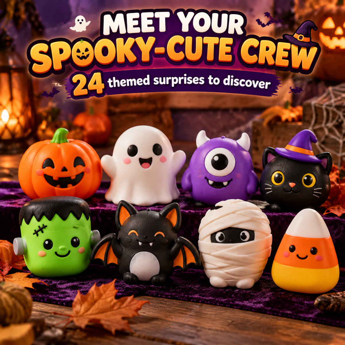 🎃👻 24 Days of Spooky Squishies | Halloween Surprise Countdown 🎁🧡