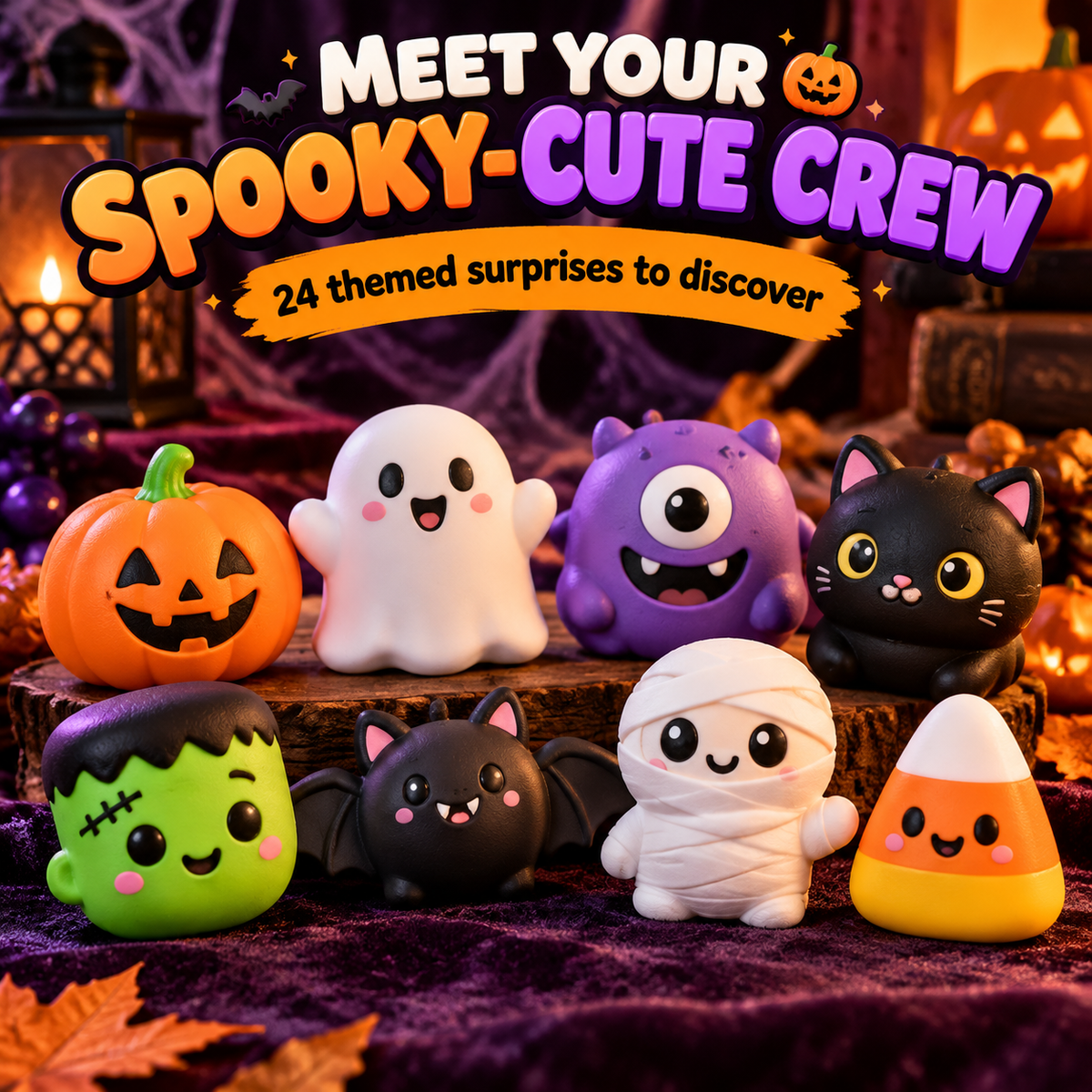 🎃👻 24 Days of Spooky Squishies | Halloween Surprise Countdown 🎁🧡