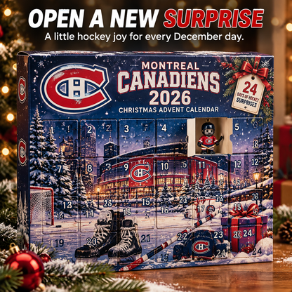 🏒 Montreal Canadiens 2026 Christmas Advent Calendar – Hockey Fan Holiday Countdown Gift 🎄🎁
