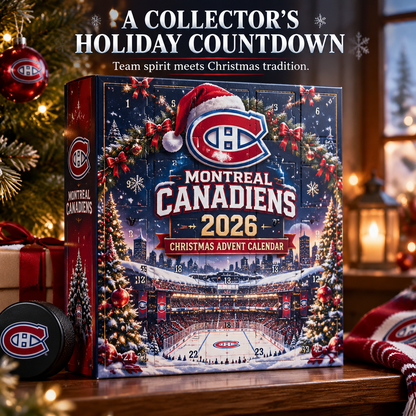 🏒 Montreal Canadiens 2026 Christmas Advent Calendar – Hockey Fan Holiday Countdown Gift 🎄🎁