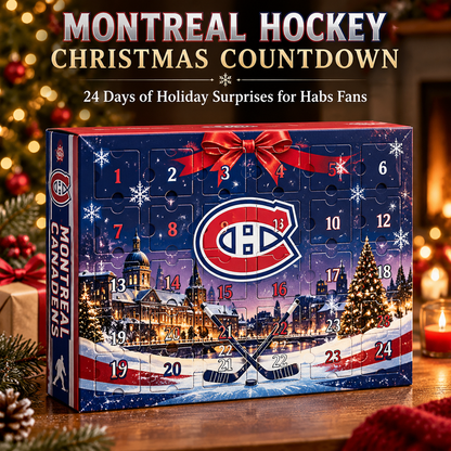 🏒 Montreal Canadiens 2026 Christmas Advent Calendar – Hockey Fan Holiday Countdown Gift 🎄🎁