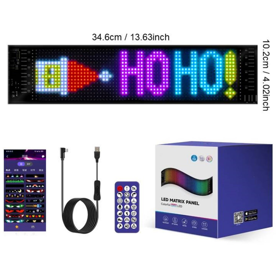 🚗 Smart LED Pixel Car Display – App-Controlled DIY Text & Animations