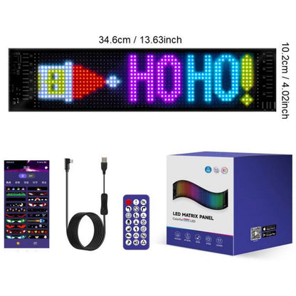🚗 Smart LED Pixel Car Display – App-Controlled DIY Text & Animations