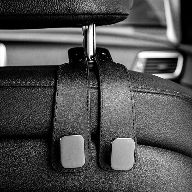 🚗 2-in-1 Car Headrest Organizer Hook & Phone Holder – Keep Bags Secure & Your Car Clutter-Free